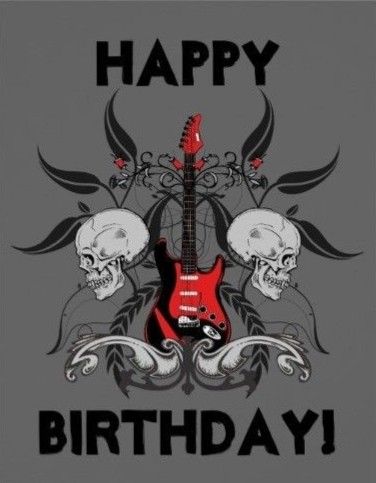 Grunge Birthday, Metal Aesthetic, Funny Happy Birthday Images, Rock And Roll Birthday, Rock N Roll Art, Bday Cards, Funny Happy Birthday, Happy Birthday Messages, Birthday Meme