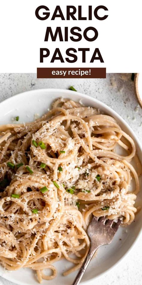 Miso Paste Recipes, Miso Pasta, Dairy Free Pasta Recipes, Grilled Chicken Pasta, Quick Vegetarian Dinner, Miso Recipe, Lemon Chicken Pasta, Dairy Free Pasta, Gluten Free Spaghetti