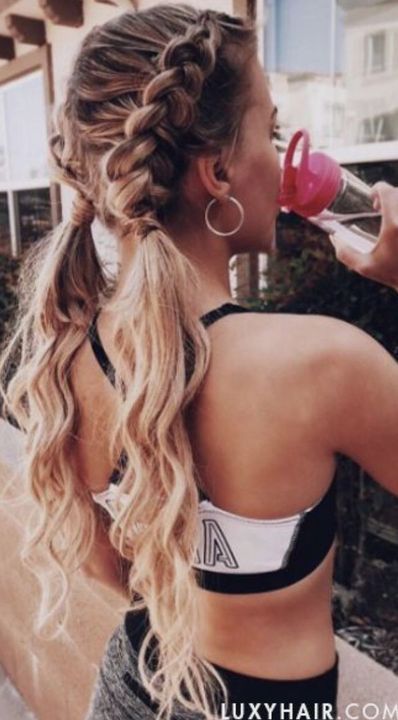 Luxy Hair, Workout Hairstyles, Dirty Blonde, Braids For Long Hair, Box Braids Hairstyles, Braid Styles, Medium Length Hair Styles, Hair Looks, Hair Trends