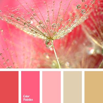 Warm shades of pink tones combined with warm golden hues will look spectacular in a kitchen. If you order a furniture set in these colors, the room will lo. Combination With Golden Colour, Golden Colour Combination, Flat Bedroom, In Color Balance, Japanese Birthday, Rajputi Dress, Color Palette Ideas, Gold Color Palettes, Warm Palette