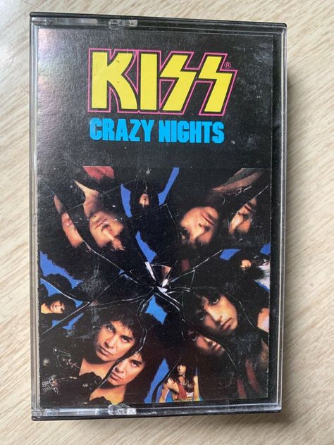 KISS - CRAZY NIGHTS - Cassette Tape - Mercury Records Kiss Crazy Nights, Music Cassette, Crazy Night, Cassette Tapes, Kiss, Cool Things To Buy