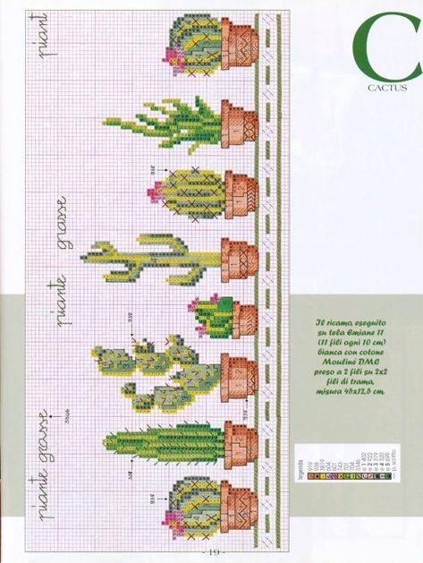 Cactus Cross Stitch, Making Patterns, Nature Cross Stitch, Cross Stitch Love, Pola Kristik, Cross Stitch Bookmarks, Mini Cross Stitch, Cross Stitches, Cross Stitch Patterns Free