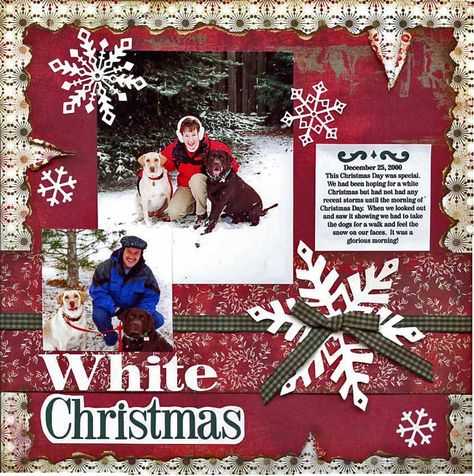 Scrapbook Holiday, Winter Scrapbook Layouts, Winter Scrapbooking, Scrapbook Christmas, Paper Bag Scrapbook, Christmas Scrapbook Pages, Christmas Scrapbook Layouts, Christmas Turkey, Christmas Scrapbooking