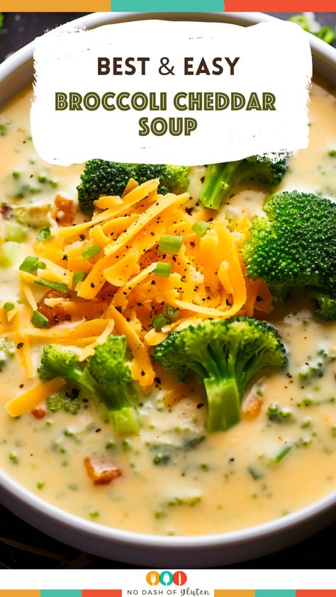 Savor the rich flavors of homemade Broccoli Cheddar Soup. Warm, comforting, and oh-so-cheesy! Try this recipe tonight and cozy up to a bowlful of goodness. Homemade Broccoli Cheddar Soup, Easy Broccoli Cheddar Soup, Quick Dinner Options, Broccoli Cheddar Soup Recipe, Cheddar Soup Recipe, Best Broccoli, Easy Broccoli, Broccoli Soup, Broccoli Cheddar Soup