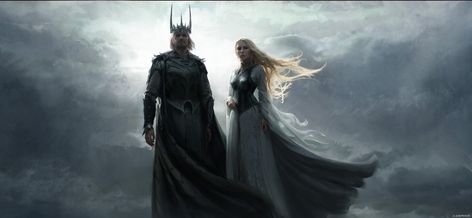 ArtStation - The Rings of Power - Post Production Concepts, Julien Gauthier Galadriel And Sauron, Power Concept Art, Power Concept, The Rings Of Power, Rings Of Power, Tolkien Art, Lotr Art, Power Ring, 다크 판타지