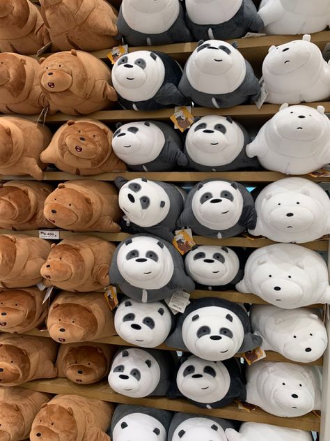 We Bear Bears Stuffies, We Bare Bears Aesthetic, Ice Bear We Bare Bears, Bear Plushie, Ice Bears, Bear Bear, Bear Theme, We Bear, Cute Stationary