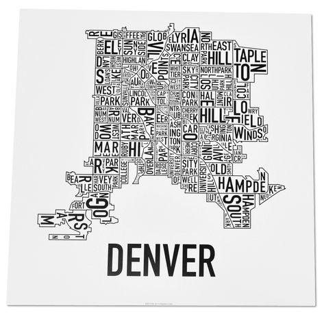 Untitled Document Denver Neighborhoods, Colorado Map, Colorado Living, Visit Colorado, Mile High City, Poster City, Tattoo Script, Mile High, Map Design