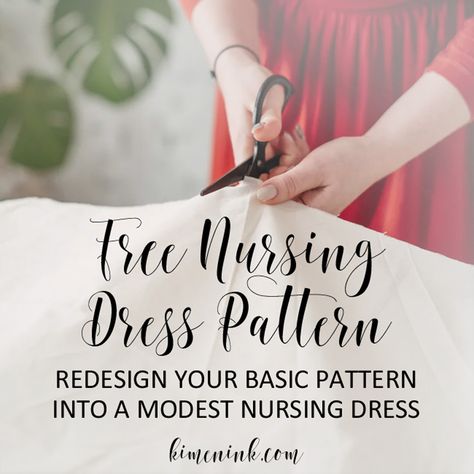 Free Nursing Top Sewing Pattern, Maternity Dress Diy Free Pattern, Nursing Sewing Patterns Free, Nursing Patterns Sewing, Nursing Clothes Pattern, Modest Nursing Friendly Dresses, Nursing Friendly Sewing Patterns, Nursing Dress Pattern Sewing, Nursing Friendly Dress Pattern