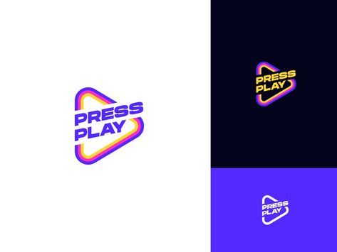 Play Logo Design Creative, Streaming Logo Design, Tv Logo Design, Play Logo Design, Logo Play, Play Logo, Logo Tv, Logo Gaming, Friend Logo