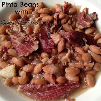 Pinto Beans with Pork Neck Bones Turnips 2 Tangerines Ham Hock Slow Cooker, Smoked Ham Hocks, Cooking Ham In Crockpot, Ham Hock Recipes, Ham Hocks And Beans, Beans And Ham, Ham Hocks, Pinto Bean Recipes, Batch Recipes