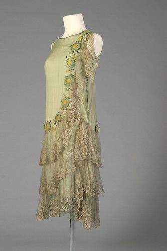 1920s Day Dress, 1920 Dress, 1920s Outfits, Kent State University, Kent State, 1920 Fashion, 20th Century Fashion, Silk Chiffon Dress, 20s Fashion