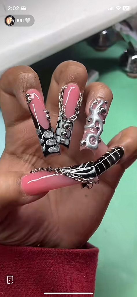 Fresh Nail, Pedi Ideas, Drip Nails, Baddie Nails, Nails Design With Rhinestones, Dope Nail Designs, Set Ideas, Short Square Acrylic Nails, Exotic Nails