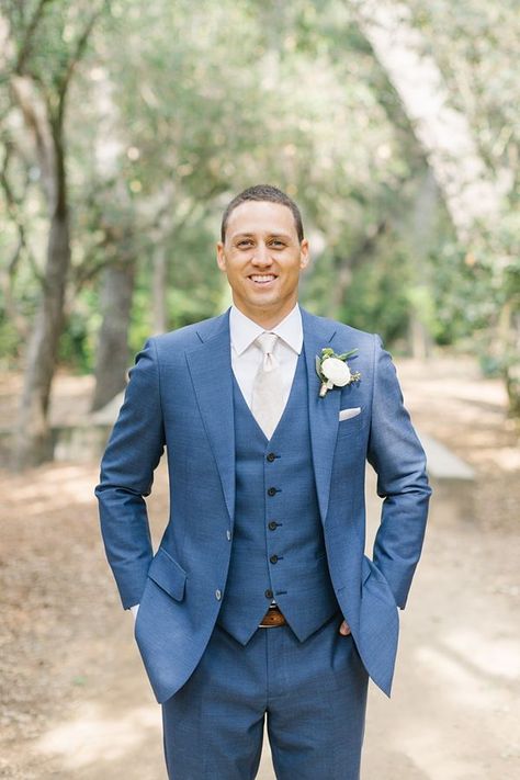 Groom Suit Trends, Tuxedo Designs, Groom Blue Suit, Gardens Photography, 3 Piece Suit Wedding, Descanso Gardens, Groom Suit Grey, Centerpieces Floral, Tall Centerpiece