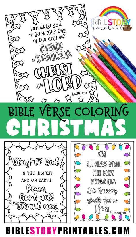 Christmas Tree Bible Verse, Christmas Memory Verses For Kids, Christmas Bible Coloring Pages, Christmas Verses For Kids, Christmas Bible Verses For Kids, Christmas Story Bible, Sheep Template, Memory Verses For Kids, Free Bible Printables