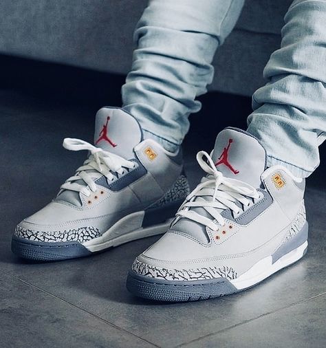 Jordan 3 Outfit Men, Jordan 3 Cool Grey, Jordans 3, Jordan 3 Outfit, Jordan 3 Shoes, Best Sneakers For Men, Tenis Jordan, Zapatillas Jordan Retro, Nike Air Jordan 3