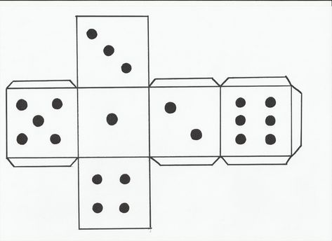 Easy instructions to make your own dice out of paper with a template to show which numbers go where. How To Make A Dice, How To Make A Game, Bunko Themes, How To Make Dice, Dice Activities, Doll Organization, Cube Template, Dice Template, Diy Dice