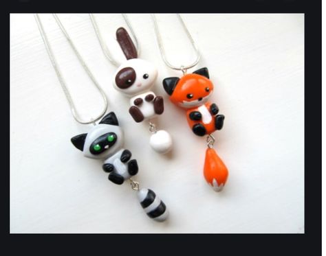 Cute Friendship Necklaces, Fox Bookmark, Clay Fox, Cute Friendship, Clay Keychain, Fimo Polymer Clay, Friendship Necklace, To Cute, Polymer Clay Animals