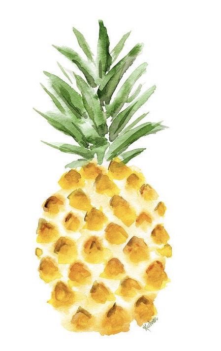 Hawaii Kitchen, Pineapple Watercolor, Watercolor Pineapple, Watercolor Paintings For Beginners, Watercolor Fruit, Watercolour Inspiration, Watercolor Paintings Easy, Seni Cat Air, Watercolor Art Lessons