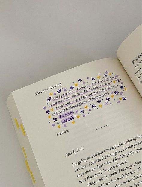 Annotation Livre, Book Quotes Romantic, Annotation Book, Colleen Hoover Quotes, Book Annotation Tips, Book Annotating, Annotating Books, Annotated Books, Quotes Romantic