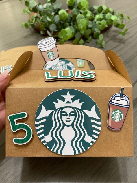 #favorboxes Starbucks Girl, Starbucks Birthday Party, Starbucks Party, Starbucks Birthday, Coffee Party, Personalized Candy, Coffee Girl, 10th Birthday Parties, Sweet 16 Parties