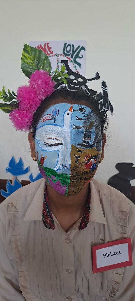 Face Painting Ideas For Competition, Face Painting Competition, Faces Painting, Social Themes, Painting Competition, Unity In Diversity, Work Art, Poster Drawing, Face Art