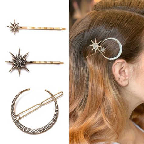 Clip Claw, Headwear Fashion, Galaxy Hair, Hair Accessories Pins, Crystal Hair Accessories, Rhinestone Hair Pin, Fashion Geometric, Rhinestone Hair Clip, Goddess Hairstyles