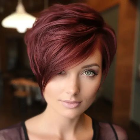 74 Cute Pixie Haircuts Trending for 2023 Cute Pixie Haircuts, Short Red Hair, Trending Haircuts, Short Hair Haircuts, Red Hair Color, Cool Hair Color, Short Bob Hairstyles, Pixie Hairstyles, Short Hair Cuts For Women