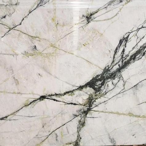 White Onyx Marble Slab With Dark Green Veins Onyx Price WhiteOnyx slab backgroundwith dark green veins collision, presents a kind of natural beauty..White Onyx marble is a wonderful choice for adorning large interior spaces.Very suitable for wall background. Brand:PAIAST Item No.:PIM Payment:T/T Or LC At Sight Product Origin:China Color:White Shipping Port:FOB Xiamen Lead Time:10 Days Depends On The Order Quantity Min Order:100 M2 Green Vein Marble, White Marble With Green Veins, White Onyx Marble, Guesthouse Ideas, Dreamy Bathrooms, Tahoe House, Green Veins, Black Countertops, Marble Showers