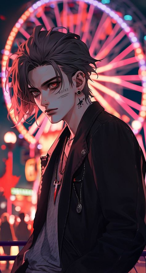 Vampire Fan Art Male, Modern Vampire Character Design, Vampire Character Design, Cyberpunk Boy, Dr Characters, Modern Vampire, Vampire Character, Modern Vampires, Pfp Cartoon