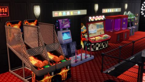 Bean's Builds Sims 4 Movie Theater, Cinema Movie Theater, Sims Rooms, Modern Classic Home, Chicken Shack, Arcade Room, Pinned Post, Frozen Custard, Chocolate Shake