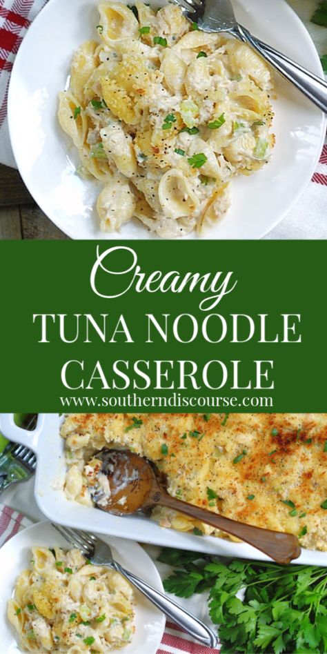 Tuna Noodle Casserole With Alfredo Sauce, Tuna Noodle Casserole Healthy, Cheesy Tuna Noodle Casserole, Simple Cheese Sauce, Southern Discourse, Tuna Dishes, Thm Meals, Casseroles Recipes, Tuna Noodle Casserole Recipe