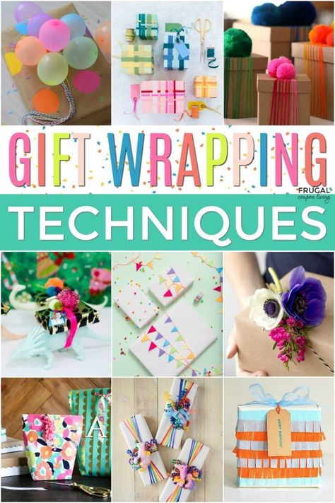 Gift Wrapping Techniques - Gift Guides and Ideas - How to Make a First Impression #FrugalCouponLiving #giftwrapping #giftideas #giftwrap #giftideas #giftwrapideas #giftwrappingideas #present #presents #presentideas Creative Giftwrap Ideas, Inexpensive Gift Wrapping Ideas, Unique Birthday Wrapping Ideas, Unusual Wrapping Ideas, Different Gift Wrapping Ideas, Birthday Gift Wrapping Ideas For Women, First Birthday Gift Wrapping Ideas, Birthday Gift Wrapping Ideas Creative, Unique Gift Wrapping Ideas Birthdays