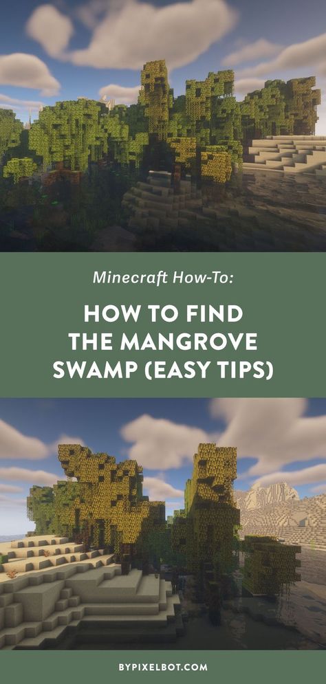 How to Find the Mangrove Swamp in Minecraft (5 Easy Tips and Tricks) Mangrove Swamp, Minecraft Building, Face Mug, Minecraft Creations, Minecraft Houses, How To Find, Save Yourself, Tips And Tricks, Minecraft