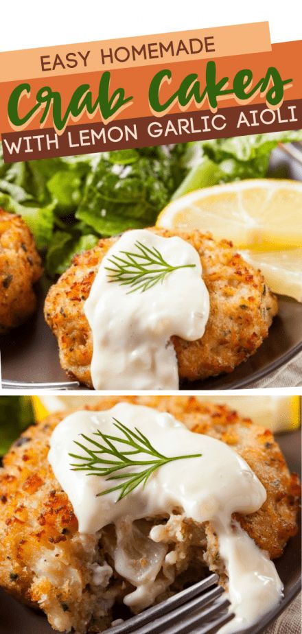 Crab Cake Sauce, Cakes With Lemon, Lemon Garlic Aioli, Homemade Crab Cakes, Garlic Aioli Recipe, Crab Cake Recipes, Crab Cake Recipe, Aioli Recipe, Garlic Aioli