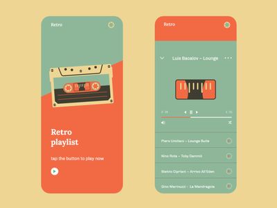 Spotify Design, Music App Design, Vintage App, Spotify Instagram, Mobile App Design Inspiration, App Interface Design, Music Web, App Design Inspiration, App Interface