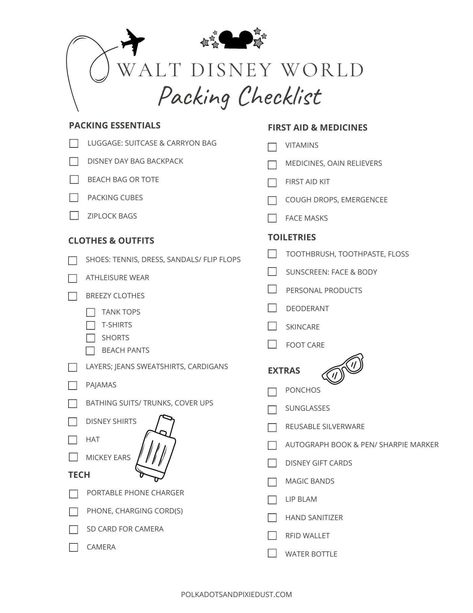 disney world packing list for families What You Need For Disney World, Things For Disney Trip, Meals To Pack For Disney World, Disney Packing List Families Free Printable, Disney Weekend Trip Packing, Walt Disney World Packing List, Disney Packing Checklist, Packing List Disney World, Disney World Packing List For Adults