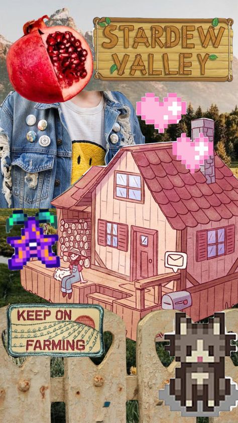 stardew valley farmer aesthetic #stardewvalley Stardew Valley Moodboard, Stardew Valley Aesthetic Wallpaper, Stardew Valley Lockscreen, Stardew Valley Aesthetic Wallpaper Desktop, Stardew Valley Winter Wallpaper, Stardew Valley Fall Wallpaper, Stardew Valley Farmer, Farmer Aesthetic, Stardew Valley Layout