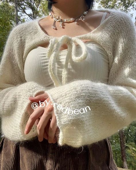 Knitted Sleeves, Mohair Knitting Patterns, Knit Bolero, Cozy Crochet, Crochet Mohair Sweater, Mohair Crochet Pattern, Mohair Crochet, Crochet Mohair, Coin Purse Crochet Pattern