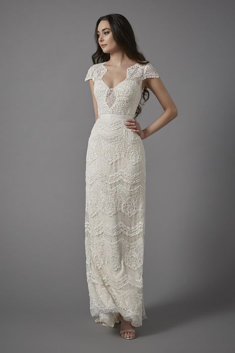 Catherine Deane Bridal, Weddind Dress, Gatsby Wedding Dress, Catherine Deane, Sheath Wedding Gown, Stunning Wedding Dresses, Dream Wedding Ideas Dresses, Romantic Dress, Wedding Dress Inspiration