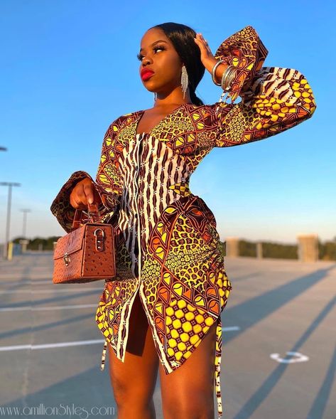 The Best Ankara Styles For 2021-Volume 1 – A Million Styles Simple Ankara Gown Styles, Simple Ankara Gowns, Gown Ankara, Style Collab, Beautiful Ankara Styles, Trendy Ankara Styles, Ankara Short Gown Styles, Fitted Gown, Ankara Designs