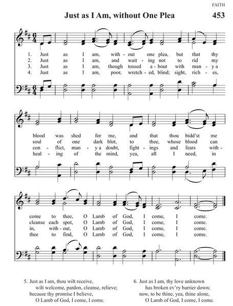 Just As I Am (Hymn) In D Major Just As I Am Hymn, Worship Leading, Gospel Song Lyrics, Easy Sheet Music, Hymn Music, Hymns Lyrics, Saxophone Sheet Music, Gospel Songs, Gospel Song