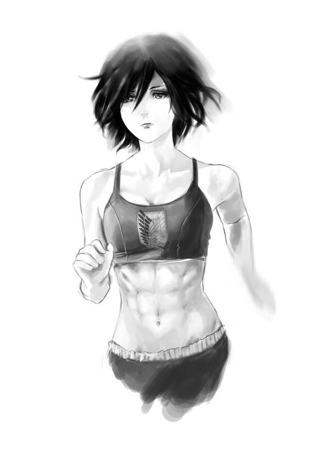 Sketch Practice: Mikasa Abs-kerman by merkymerx.deviantart.com on @DeviantArt Dibujos Anime Chibi, Sketch Practice, Levi Mikasa, Eren Aot, Eren And Mikasa, Wallpaper Animes, 5 Anime, Attack On Titan Fanart, Attack On Titan Art