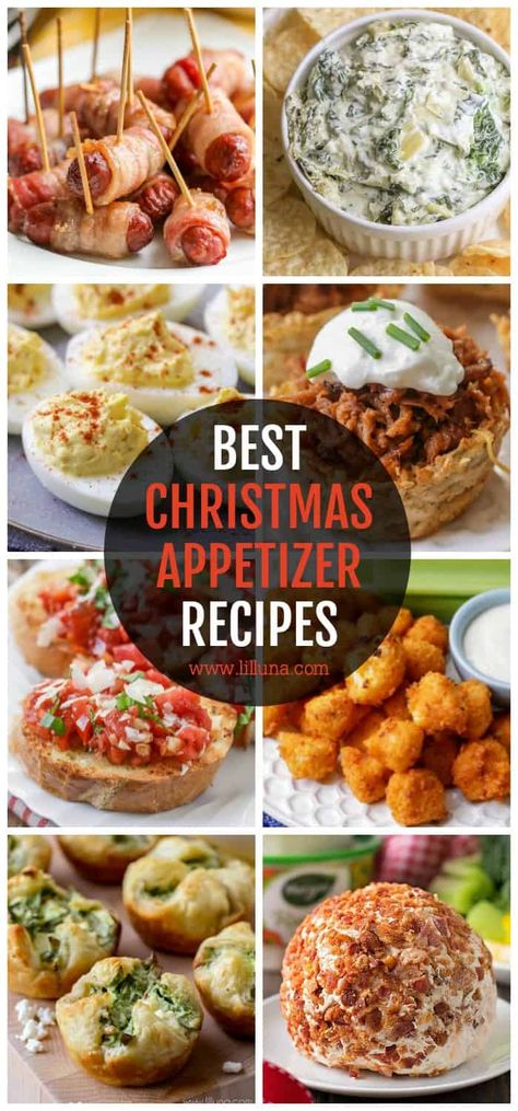 This round up includes all the best appetizers—ones that are easy to make ahead, healthy, made in the crock pot, and appetizers that are always winners! #christmasappetizers #appetizers #christmas #appetizerrecipes Christmas Eve Appetizers, Make Ahead Christmas Appetizers, Holiday Appetizers Christmas, Winter Appetizers, The Best Appetizers, Best Christmas Appetizers, Christmas Appetizers Easy, Appetizers Christmas, Christmas Appetizer