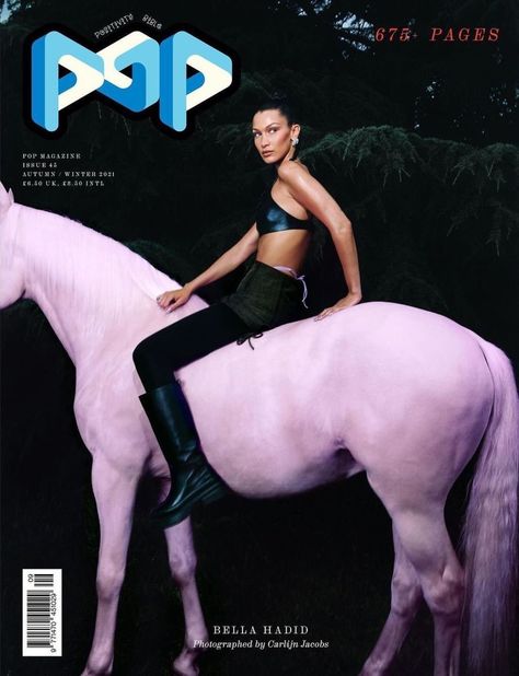 Bella Hadid Commands POP Magazine #45, Carlijn Jacobs — Anne of Carversville Carlijn Jacobs, Leather Bralette, Pop Magazine, Bella Hadid Style, Fashion Cover, Modeling Career, Vogue Paris, Bella Hadid, Magazine Cover