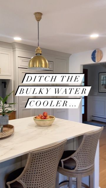 Designer Appliances on Instagram: "Sick of your water cooler taking up precious space? Or constantly having to get bottles or jugs? This built-in water solves all those problems. Kudos to @kmrenovate for incorporating this great idea for a customers kitchen 💡 Design: @kmrenovate 🎥: Kristyna Saja #designerappliances #dainspired #kitchenideas #kitchendesign #kitcheninspo #water #h2o #justaddwater #watercooler #elkay" How To Hide Water Cooler In Kitchen, Built In Water Cooler, Hidden Water Cooler In Kitchen, Hidden Water Cooler, Hide Water Dispenser Ideas, How To Hide A 5 Gallon Water Jug, Water Cooler Bottle Ideas, Water Cooler In Kitchen, Water Cooler Cabinet Ideas