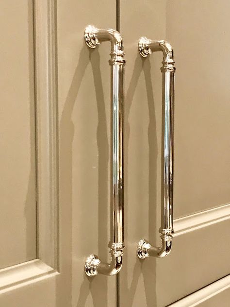 ATLANTA HOLIDAY HOME SHOWHOUSE 2017 - design indulgence French Country Hardware, Polished Nickle Fixtures Kitchen, Polished Chrome Kitchen Hardware, Polished Nickel Kitchen Hardware, Silver Bathroom Hardware, Nickel Kitchen Hardware, Polished Nickel Kitchen, Polished Nickel Bathroom Hardware, Rejuvenation Hardware