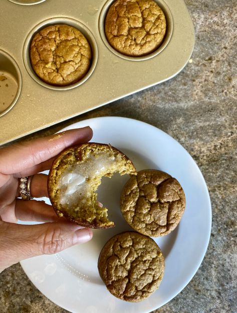 Kelly Leveque Recipes, Protein Pumpkin Muffins, Be Well By Kelly, Pumpkin Protein Muffins, Kelly Leveque, Pumpkin Protein, Dinner Snacks, Paleo Baking, Protein Muffins