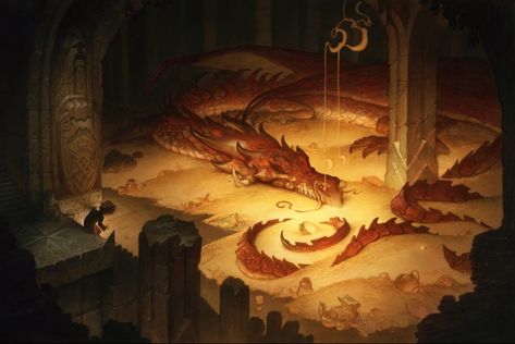 Smaug’s treasure hoard Justin Gerard, Hobbit Pictures, Hobbit Art, The Hobbit Movies, Desolation Of Smaug, Tolkien Art, Art Contest, Fantasy Dragon, Arte Fantasy