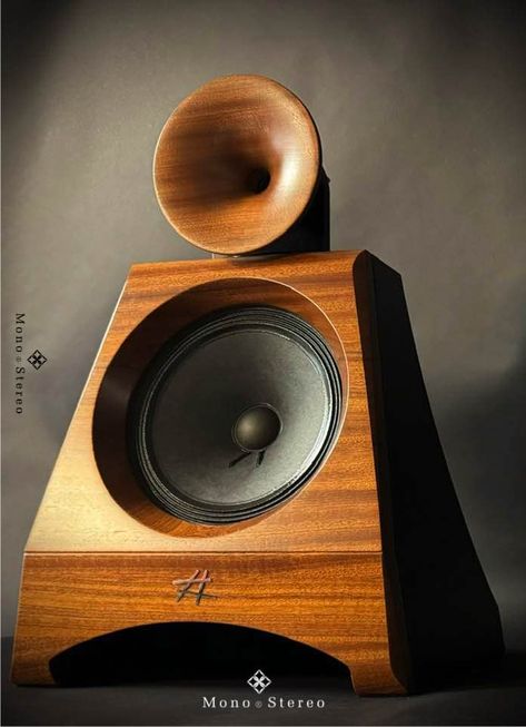 Wood Speakers, Horn Speakers, Hifi Speakers, Audio Music, Speaker Design, High Fidelity, Hifi Audio, Loudspeaker, Mini Speaker