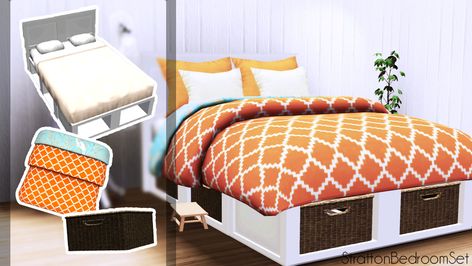 Sunny CC Finds - Sims 3 — loubellesims: Stratton Bedroom Set Download ... Sims 3 4t3, Ts3 Cc Furniture, Sims3 Cc, Sims 4 Beds, Sims 3 Cc Finds, Sims 4 Bedroom, Cc Furniture, Sims 4 Clutter, The Sims 4 Packs